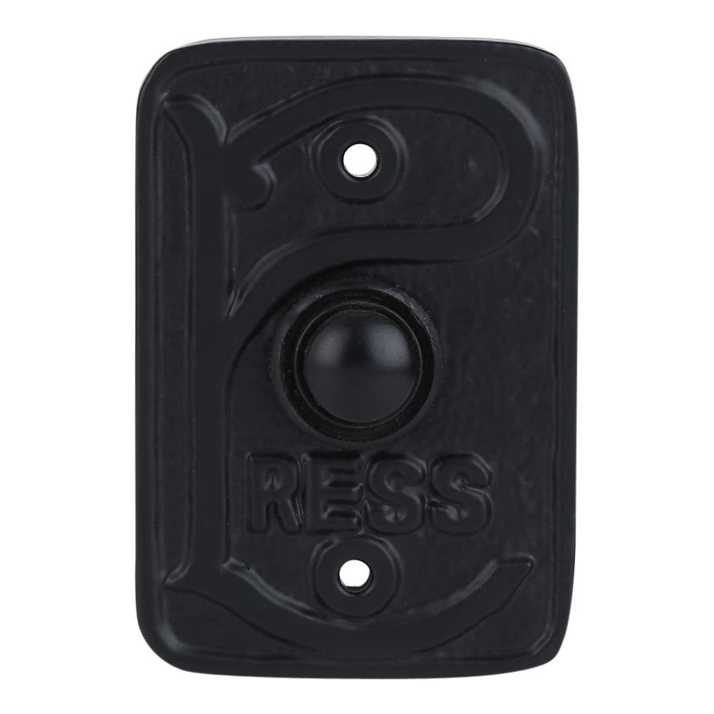 Plastic Wired Door Bell Push Button, Black