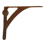 Set of 2 Classic 5 7/8 Inches Iron Shelf Brackets with Rust Finish Heavy Duty Adjustable Support Brackets Easy Installation Hardware