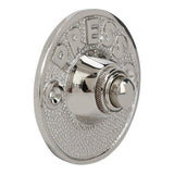A29 Brass Bell Push Button, Polished nickel Finish