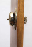 A29 Victorian Twist Hand Turn Doorbell, Handmade, Polished/Lacquered Brass