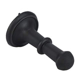 Set of 2 Cast Iron Door Stop Hold Your Door Open Softly Black Powder Coat Finish Stopper Heavy Duty Flexible for Stronger Mount Protects Your Walls Door Stopper Rubber Bumper with Rubber Tip