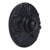 Wired Iron Doorbell Chime Push Button Vintage in Black Powder Coat Finish Vintage Decorative Door Bell with Easy Installation