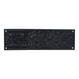 Push Plate with Black Powder Coat Finish Heavy Duty Easy Installation Hardware Sold as Each