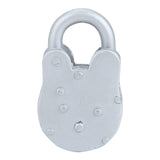 Set of 2 Padlocks, Functional 3 Inch Size Vintage Padlock, Antique Padlock, Handmade Cast Iron, Decorative Padlock Comes with Two Keys. Silver Finish for Security and Antique Decoration
