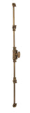 A29 Hardware 2 Feet Beaded Style Brass Cremone Bolt for Cabinets, Antique Brass Finish