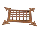 A29 Hand Forged Speakeasy Door Grill with Viewing Door, Rust Finish Medium Size