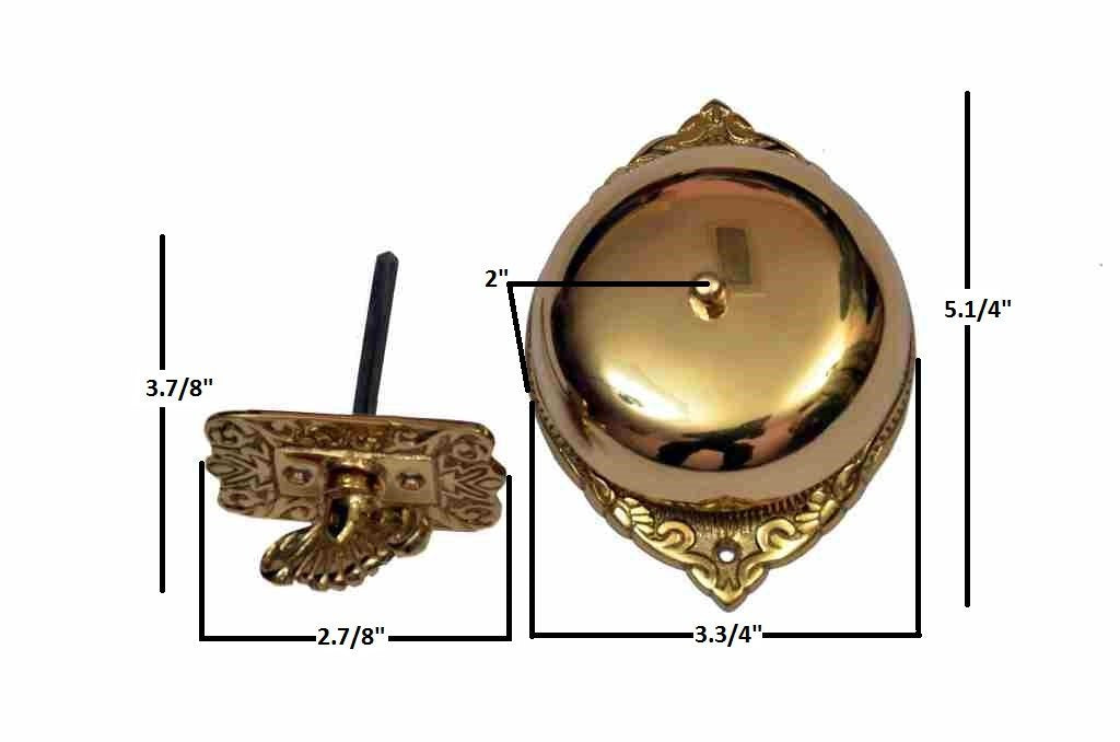 Old Fashion Brass Door Bell At | Antique Brass Door Bell, Vintage Brass Doorbell