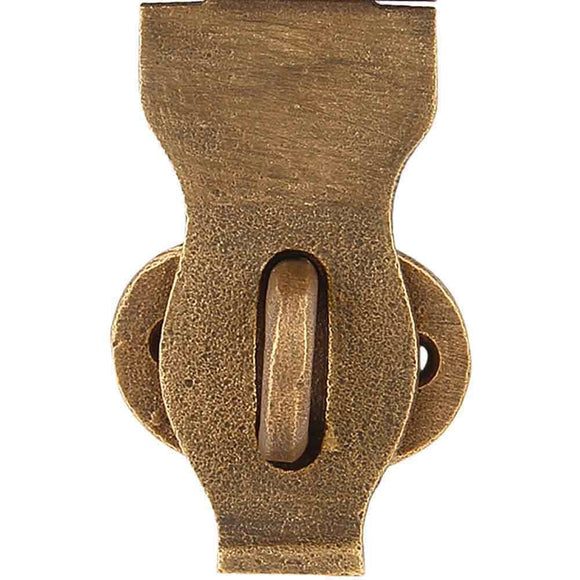 Set of 4 Waxed Bronze Chest/Trunk Hasp 4 Inches Weathered Bronze Finish Safety Latch