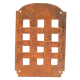 A29 Hand Forged Speakeasy Door Grill with Viewing Door, Rust Finish