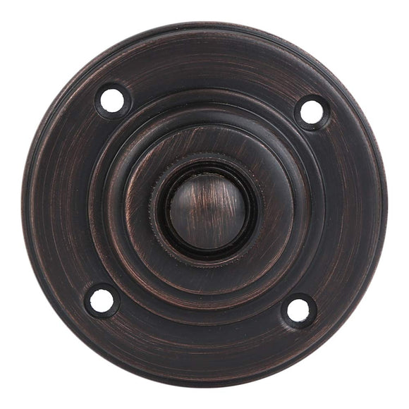 A29 Wired Iron Doorbell Chime Push Button Vintage in Oil Rubbed Bronze Finish Vintage Decorative Door Bell with Easy Installation