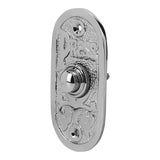 Wired Brass Doorbell Chime Push Button in Polished Nickel Finish Vintage Decorative Door Bell with Easy Installation
