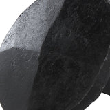 (Set of 6) 3/4 x 1 Inch Round Pyramid Decorative Iron Nails/Clavos, Natural Black Iron Finish