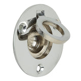 A29 Flush Ring Recessed Pull Finish, Handmade, Solid Brass, Chrome Plated Finish, 2-Pack