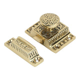 Iron Cabinet Latch Handmade Polished Lacquered Finish Latch for Cabinet Closet Kitchen Door Windsor Design Sold as Each