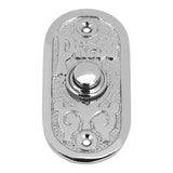 Wired Brass Doorbell Chime Push Button in Polished Nickel Finish Vintage Decorative Door Bell with Easy Installation