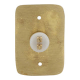 BRASS BELL PUSH BUTTON POLISHED LACQUERED Wired Brass Doorbell Chime Push Button in Polished Lacquered Finish Vintage Decorative Door Bell with Easy Installation
