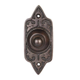 Wired Brass Doorbell Chime Push Button in Oil Rubbed Bronze Finish Vintage Decorative Door Bell with Easy Installation