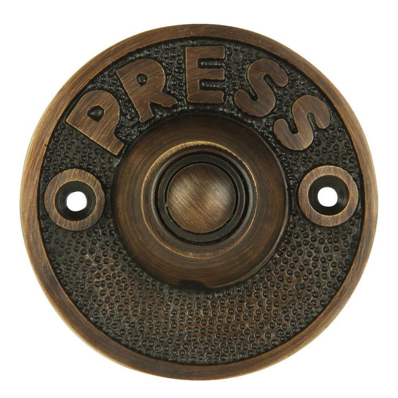 A29 Bell Push Button, Oil Rubbed Bronze Finish