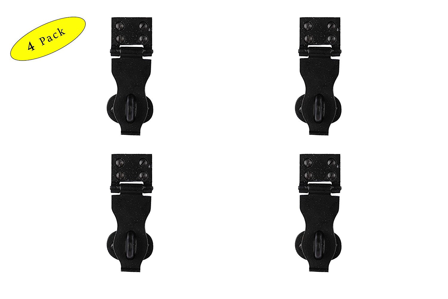 Artibetter 6-Pack Heavy Duty Chest Trunk Latch – Iron Spring Clamp Hasps For Toolboxes, Cases, Drawers & Hardware